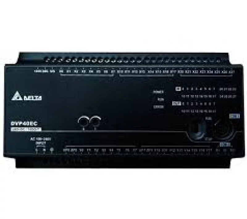 DVP40EC00R3 40 Point, 24DI/16DO (Relay), 100~240 AC Power , 2 COM: RS232 & RS485