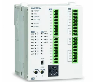 DVP28SV11T2 Контроллер: 28 Point, 16DI/12DO, Transistor NPN, 24VDC, 2 шины расширения, увеличенная память программы и регистров данных