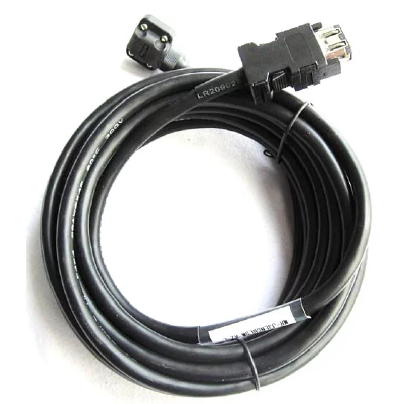 Кабель 2м, выход кабеля в сторону противоположную валу двигателя, IP65 MR-PWS1CBL2M-A2-H